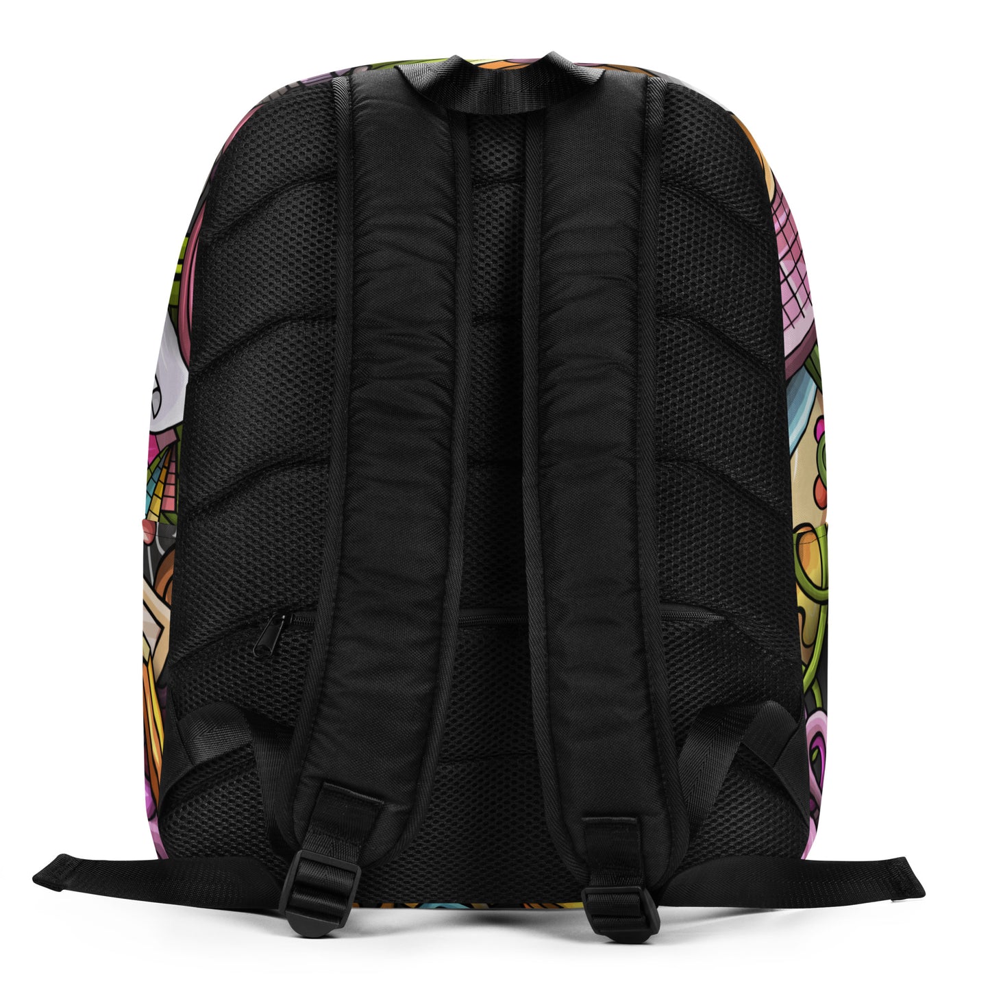 Artistic Doodle Design Backpack with Laptop Pocket - 100% Polyester, Water-Resistant, 20L Capacity, Ideal for Artists and Creatives