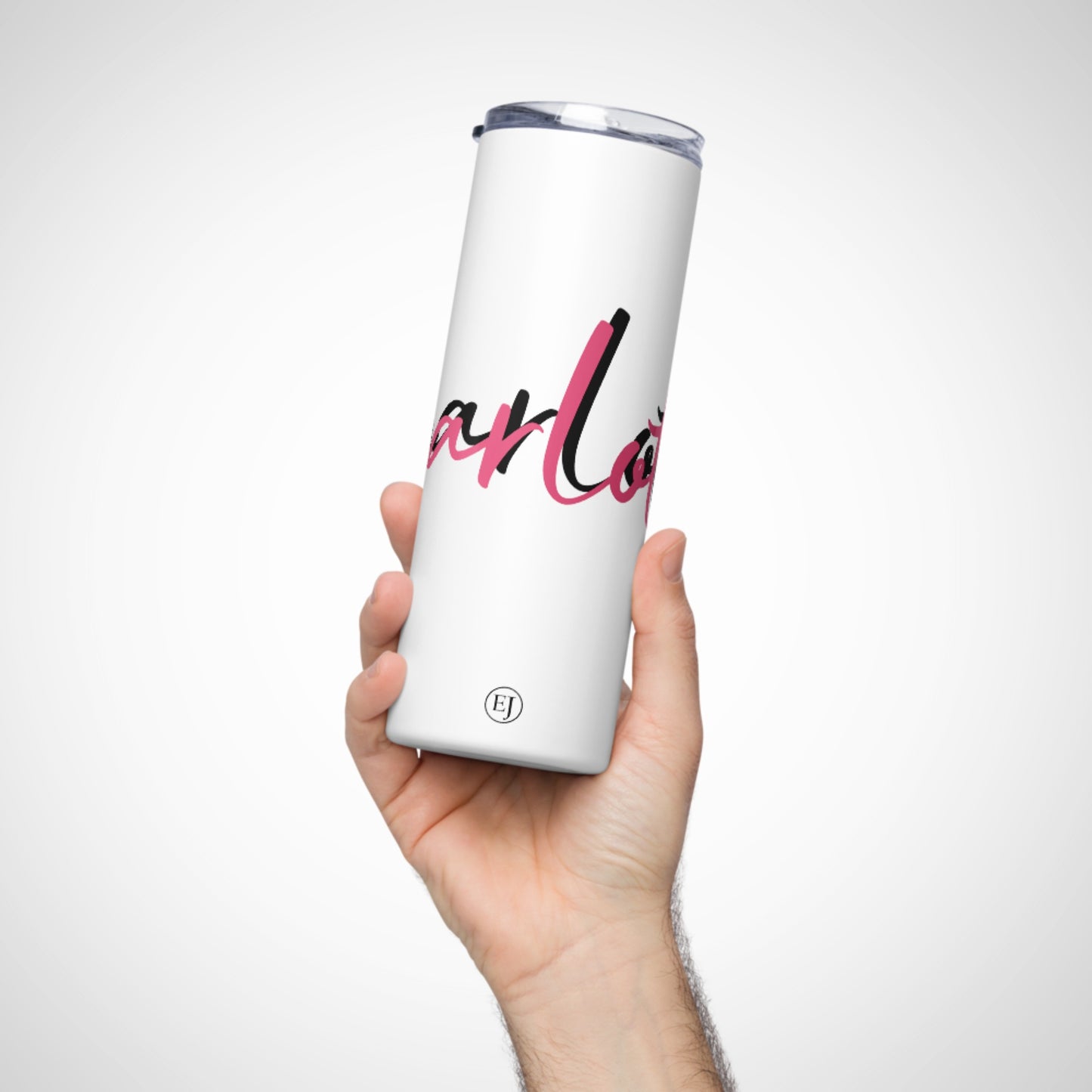 Customisable White Stainless Steel Tumbler