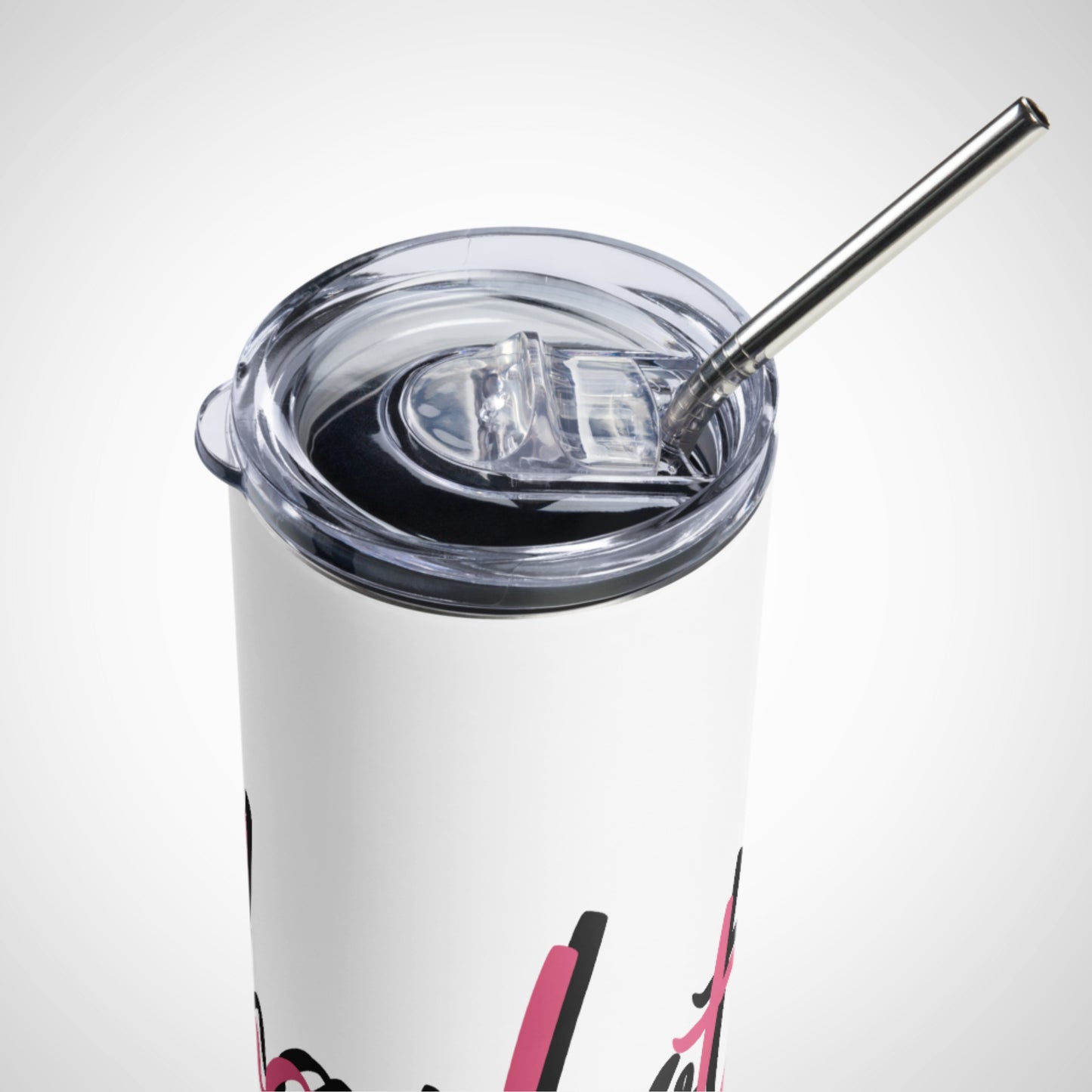 Customisable White Stainless Steel Tumbler