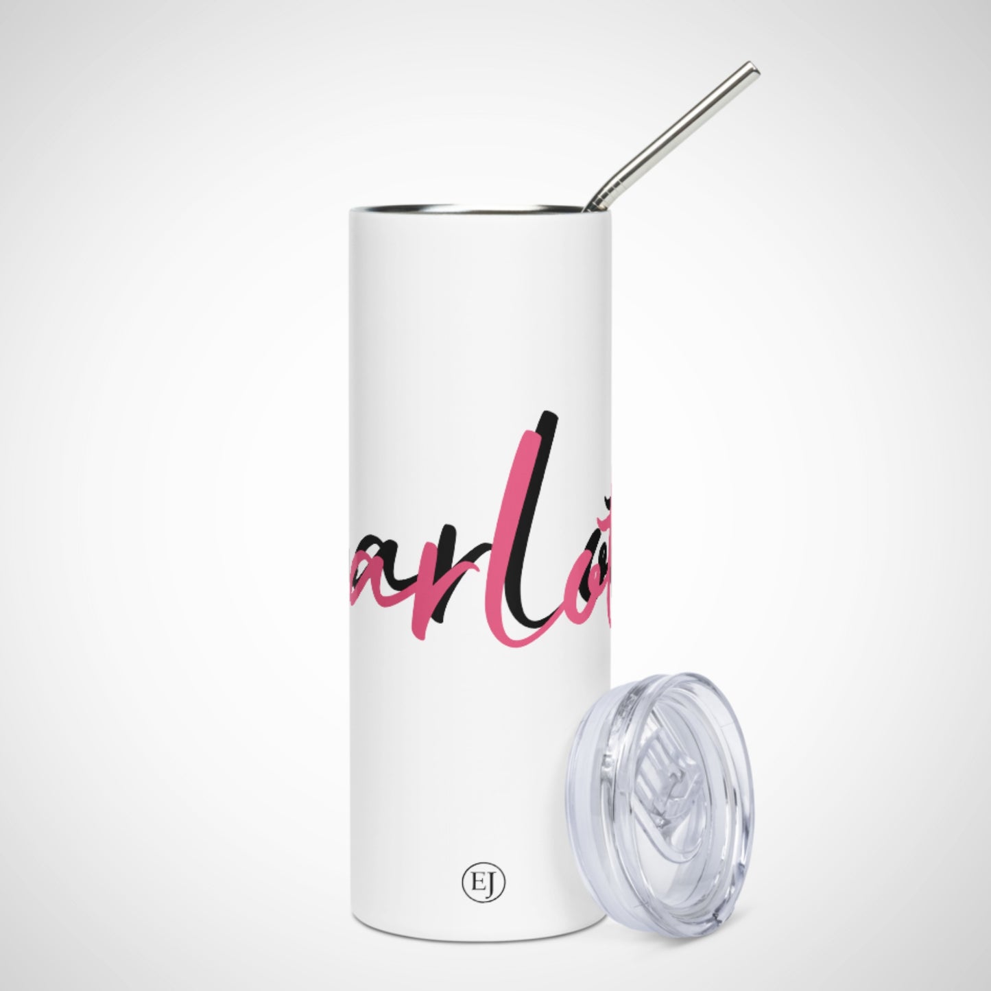 Customisable White Stainless Steel Tumbler