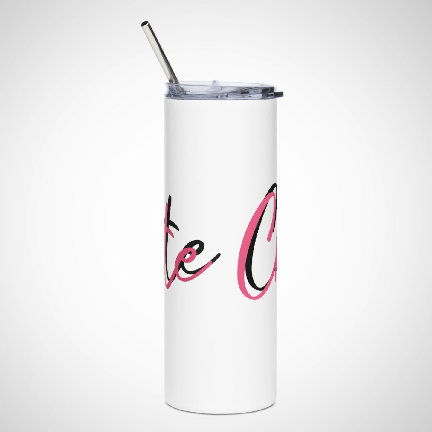 Customisable White Stainless Steel Tumbler