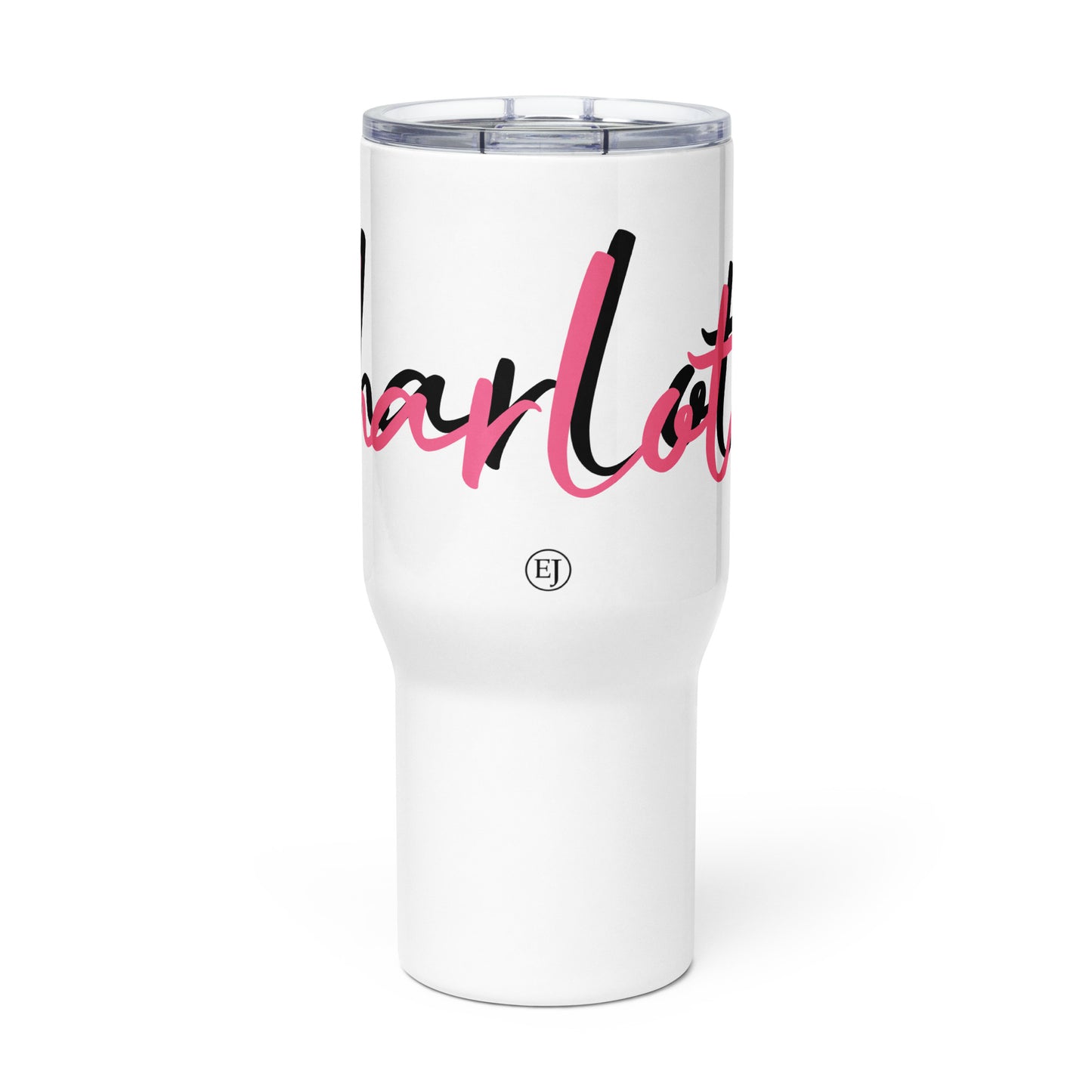 Customisable Stainless Steel Travel Mug with Handle - 25 oz, BPA-Free, Spill-Proof Lid, Printed to Order, Ships from U.S.