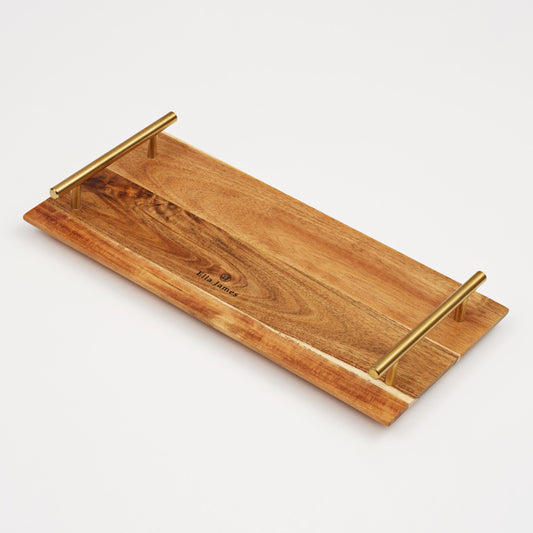 Wooden Serving Tray with Handles - Large