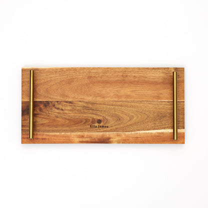 Wooden Serving Tray with Handles - Large