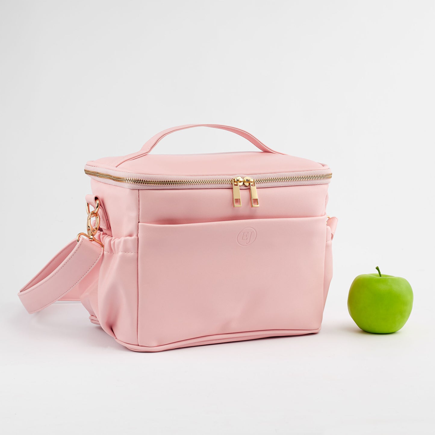 Premium Insulated Lunch Bag, Cruelty-Free and Waterproof Faux Leather - Blush Beige